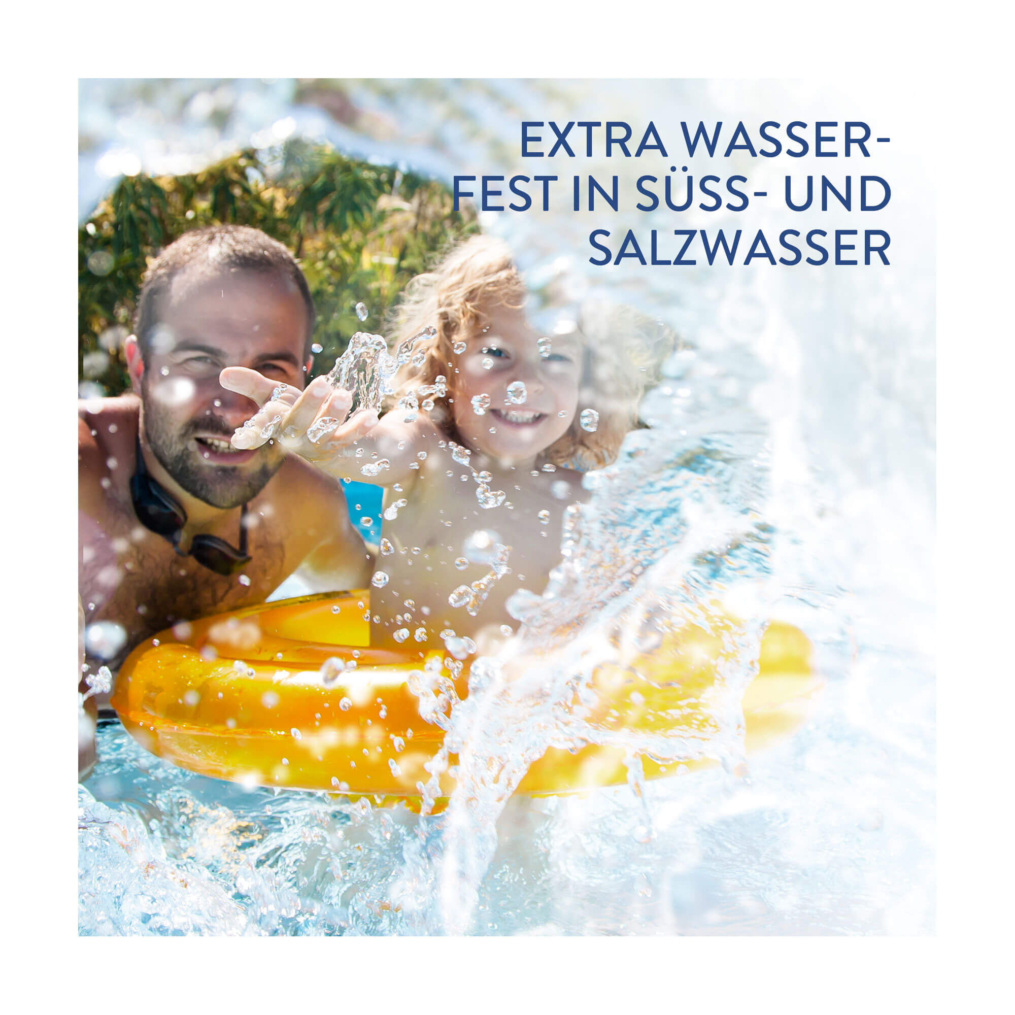 Grafik Cetaphil SUN Kids Liposomale Lotion SPF 50+ Sonnenschutz Extra wasserfest in Süß- und Salzwasser