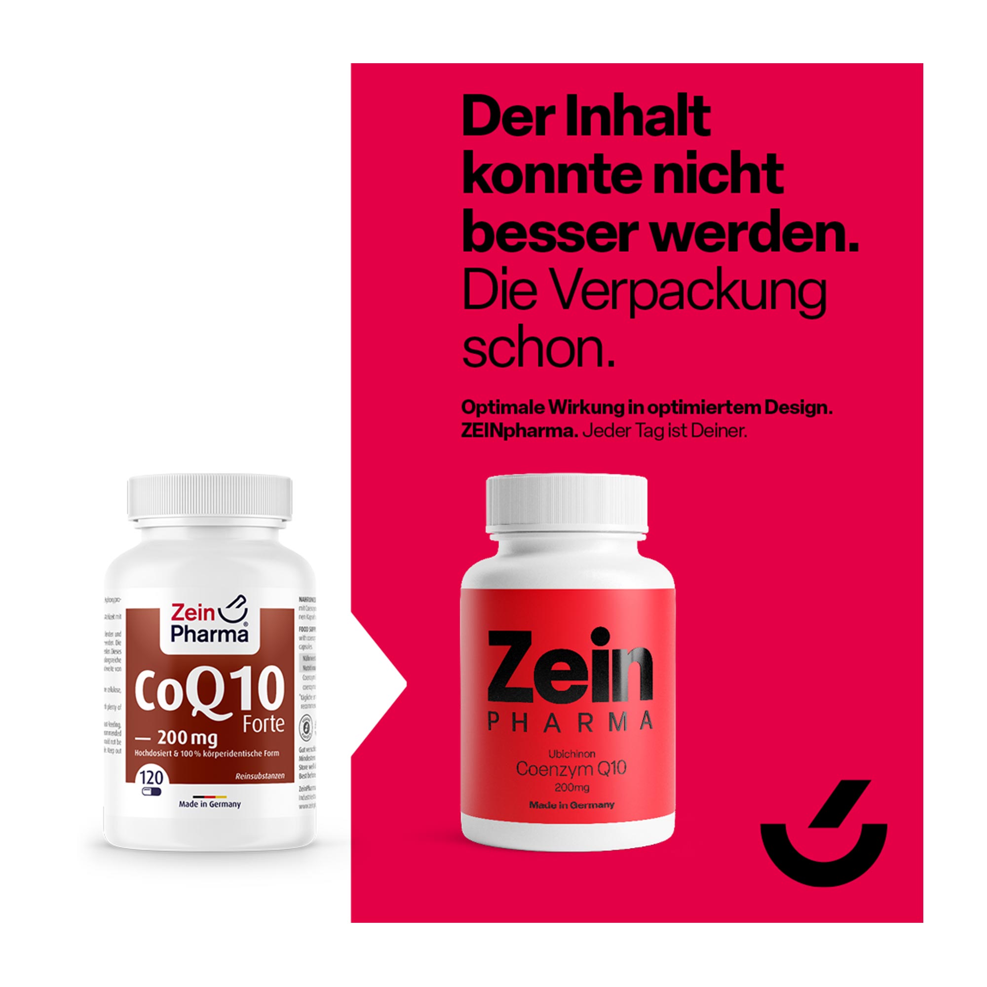 Grafik Coenzym Q10 forte 200 mg Kapseln Hinweis auf Designänderung