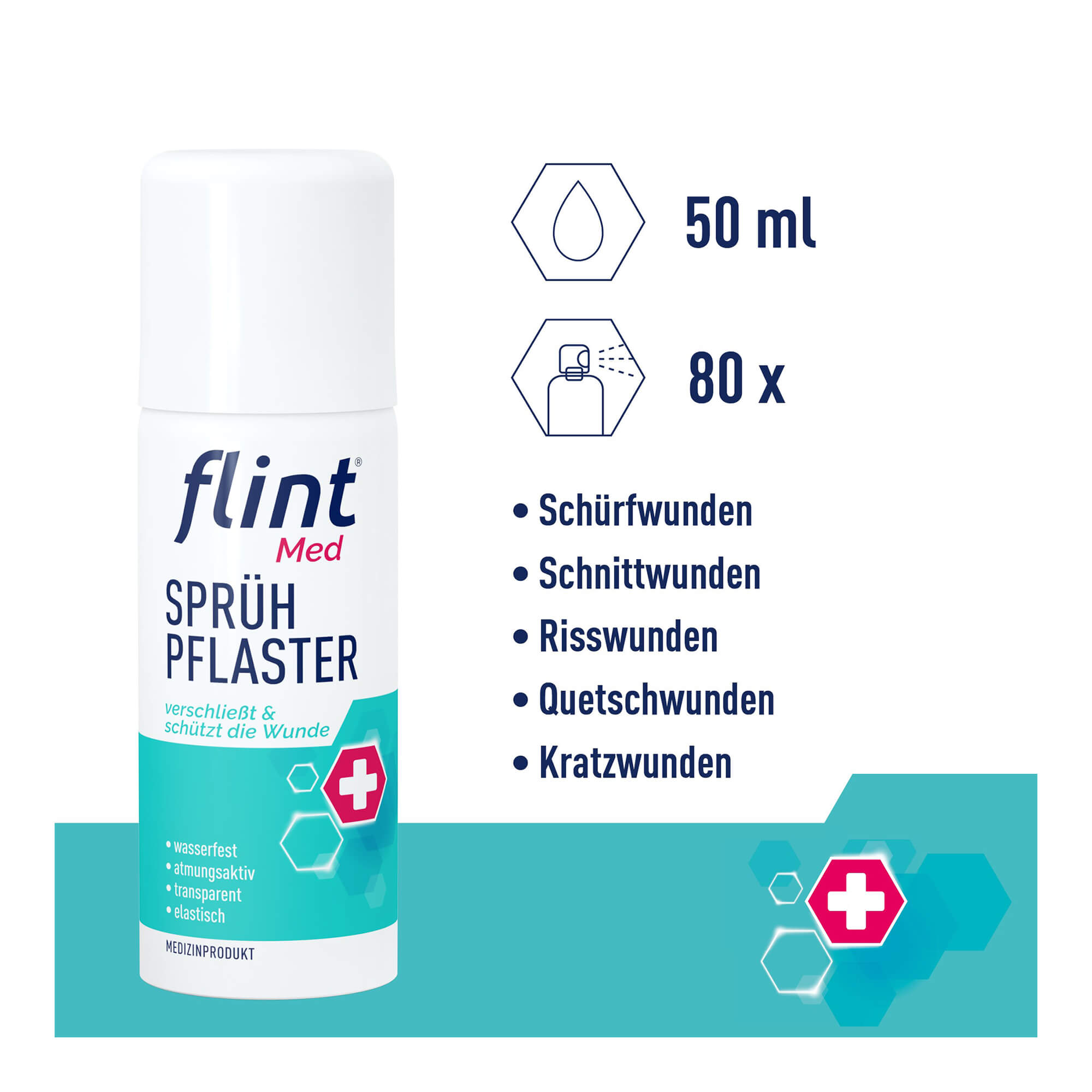 Grafik Flint Med Sprühpflaster Anwendungsgebiete