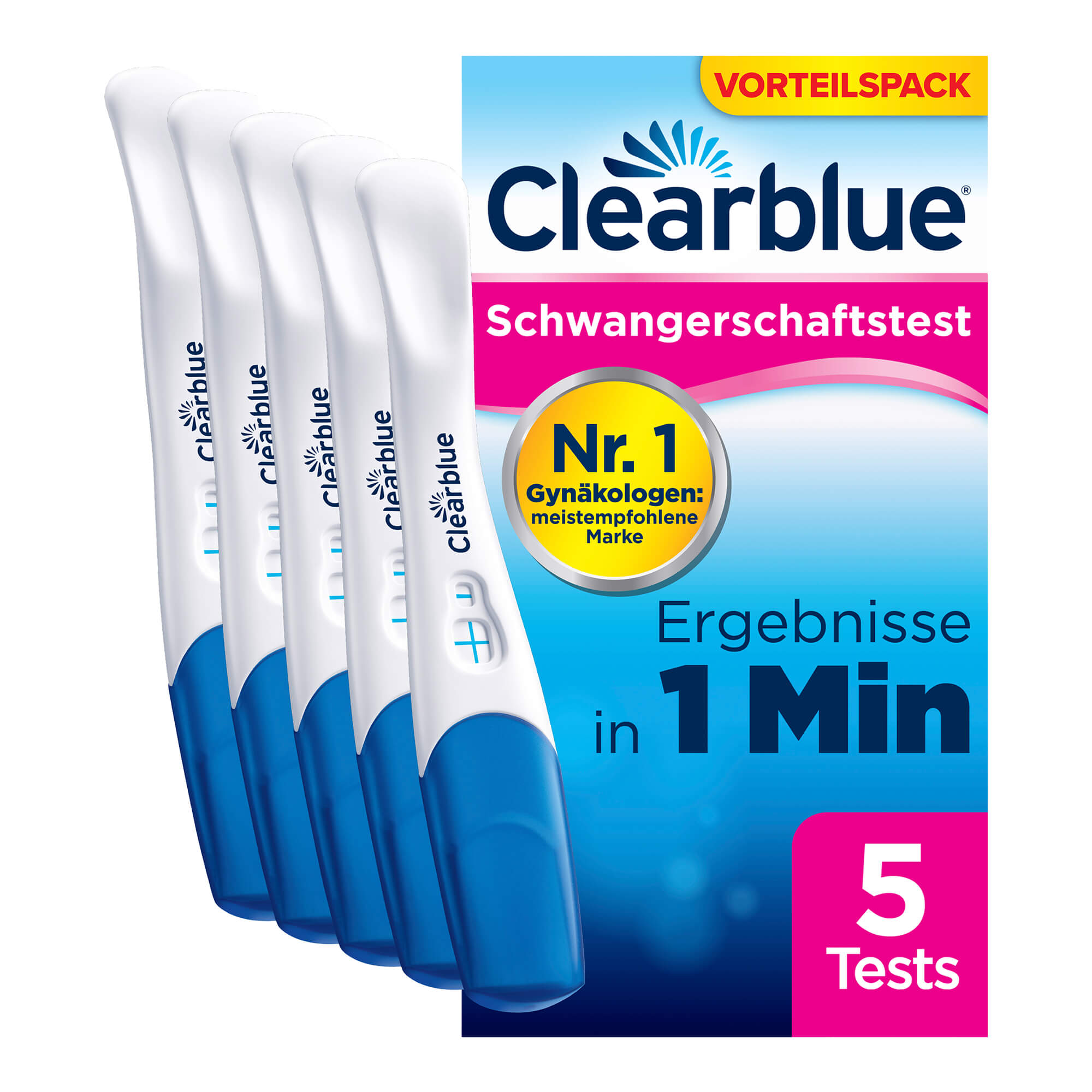 Schwangerschaftstest für präzise und schnelle Erkennung einer Schwangerschaft einfach von zu Hause aus. Sicherheit 99% ab dem Ausbleiben am Fälligkeitstag der Regel.