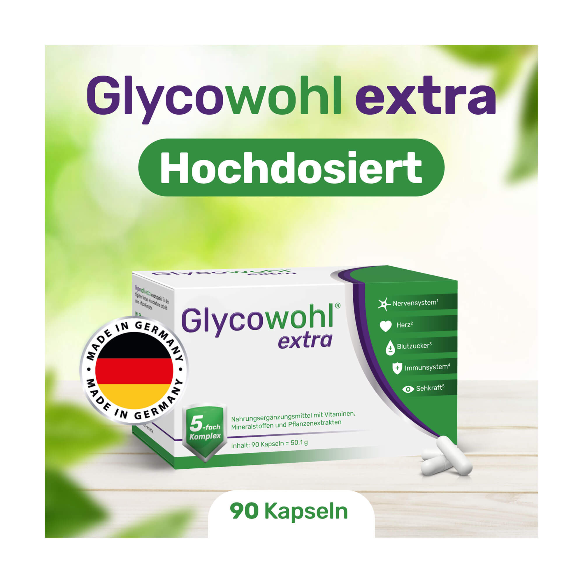 Grafik Glycowohl extra Hochdosierte Kapseln