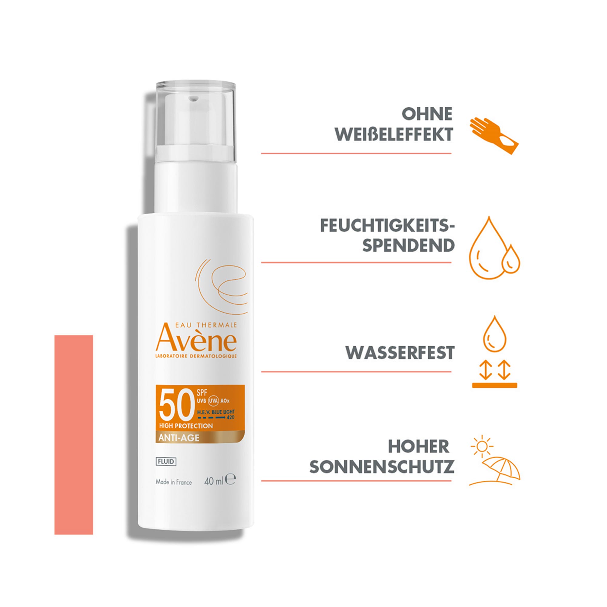 Grafik Avene Anti Age Fluid LSF 50 Vorteile