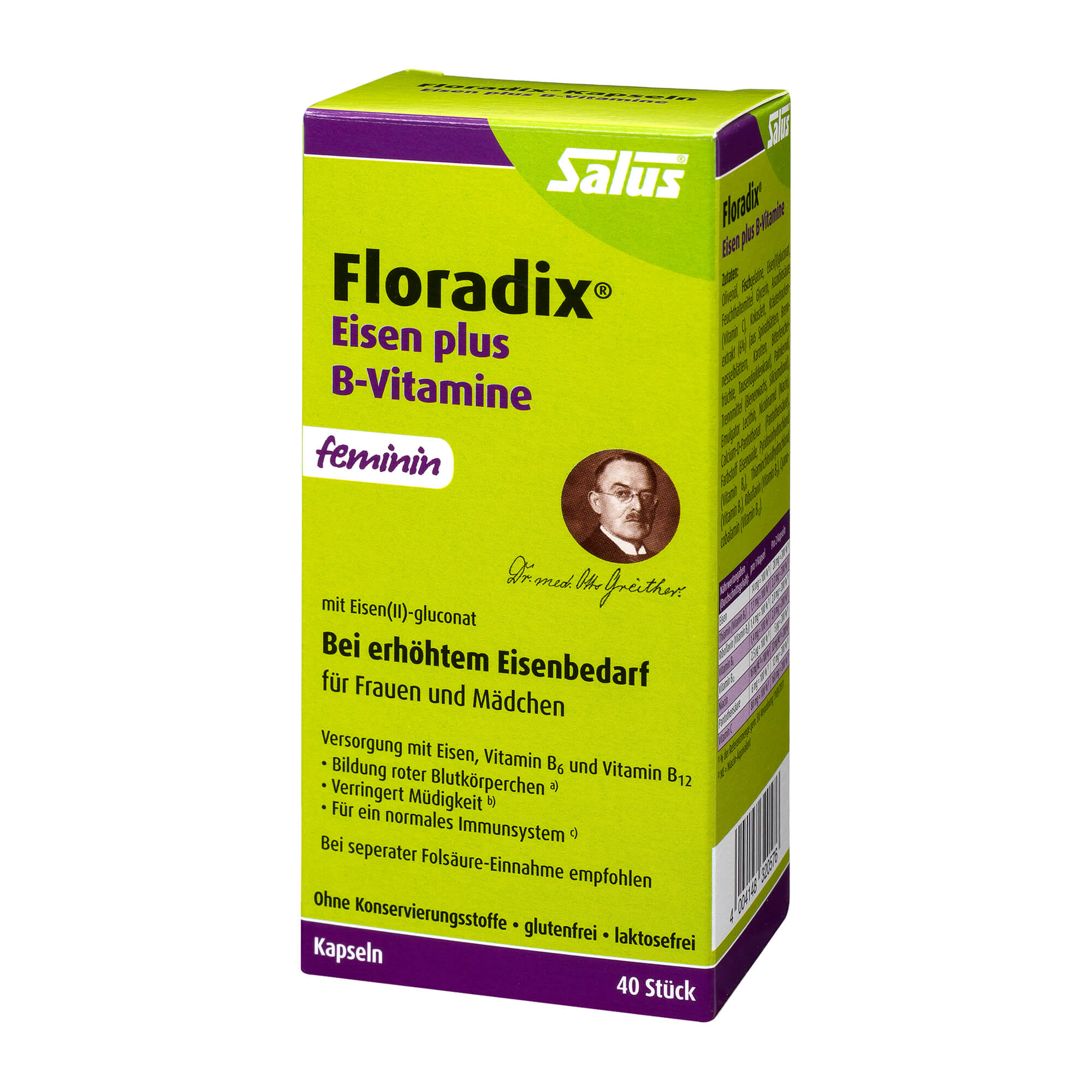 FLORADIX EISEN PLUS B VITA, 40 St | Arzneimittel-Datenbank