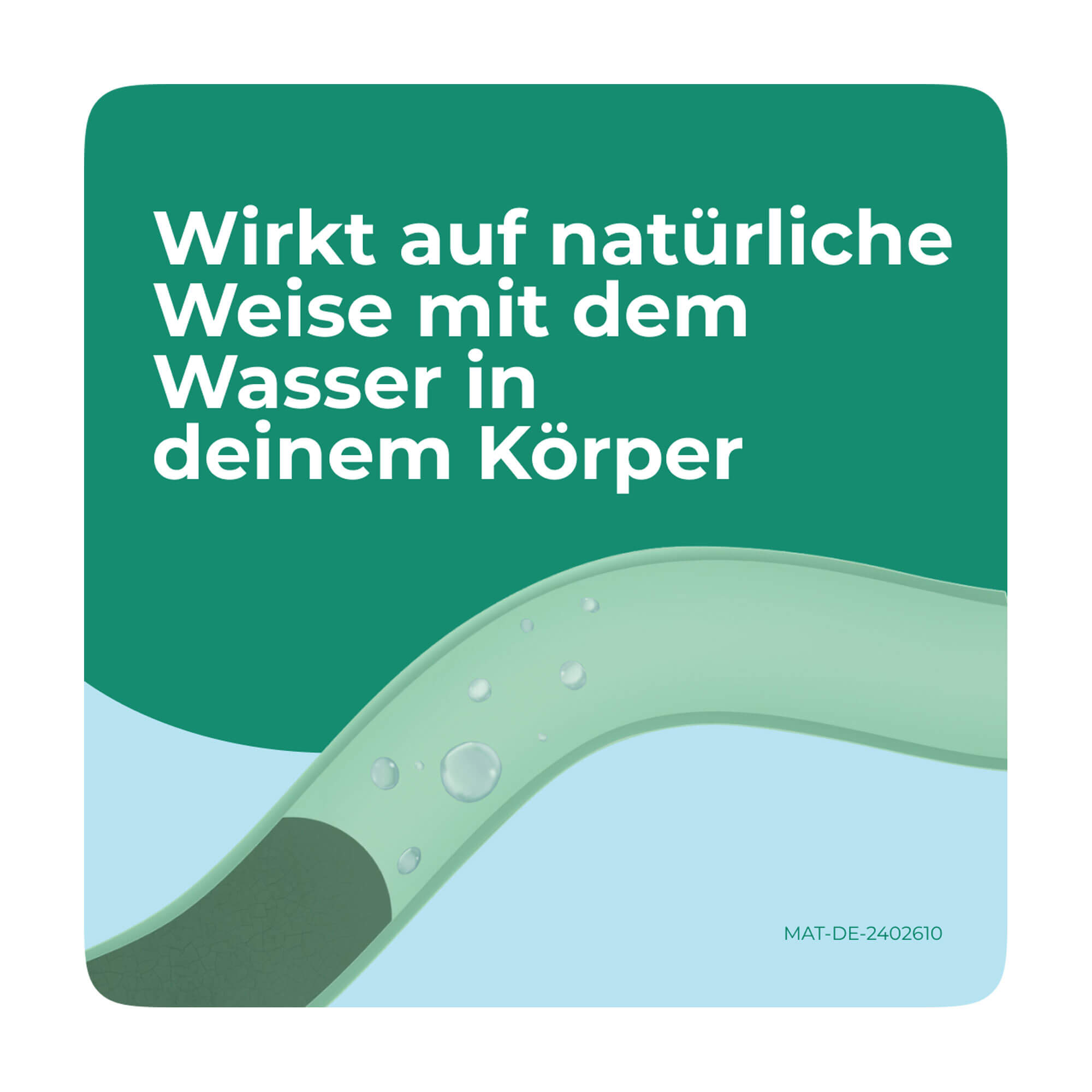 Grafik DulcoSoft Lösung Wirkt auf natürliche Weise mit dem Wasser in deinem Körper