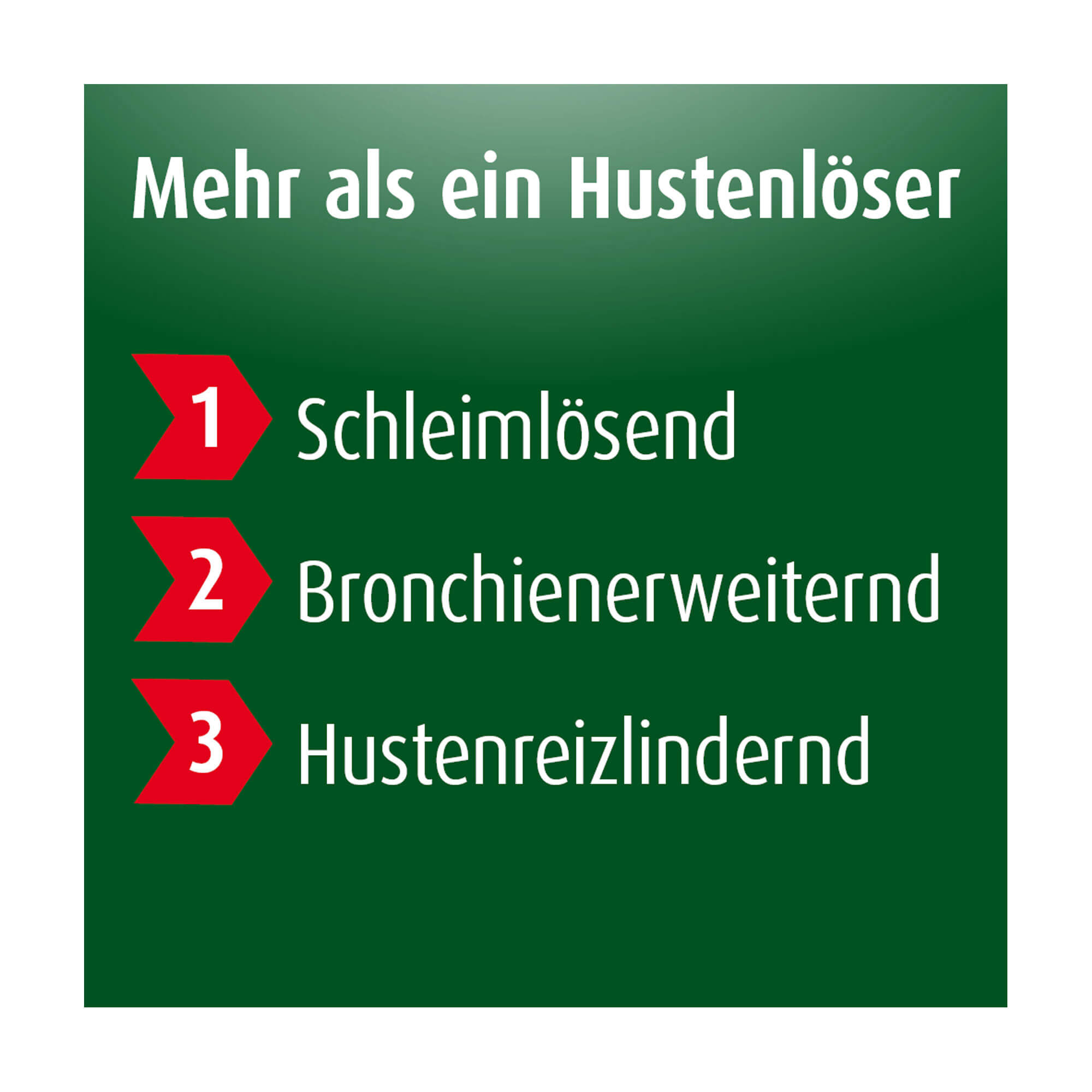 Grafik Prospan Husten Brausetabletten Wirkt schleimlösend, bronchienerweiternd und hustenreizlindernd