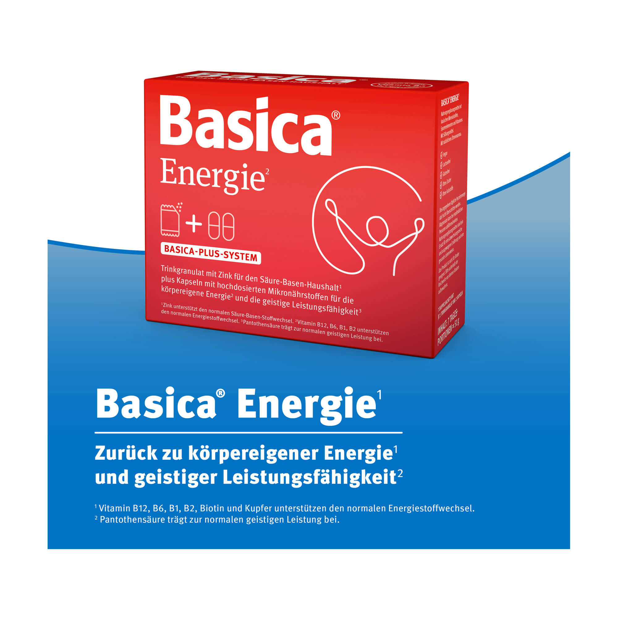 Basica Energie Kombipackung Trinkgranulat+Kapseln inkl. Sachets