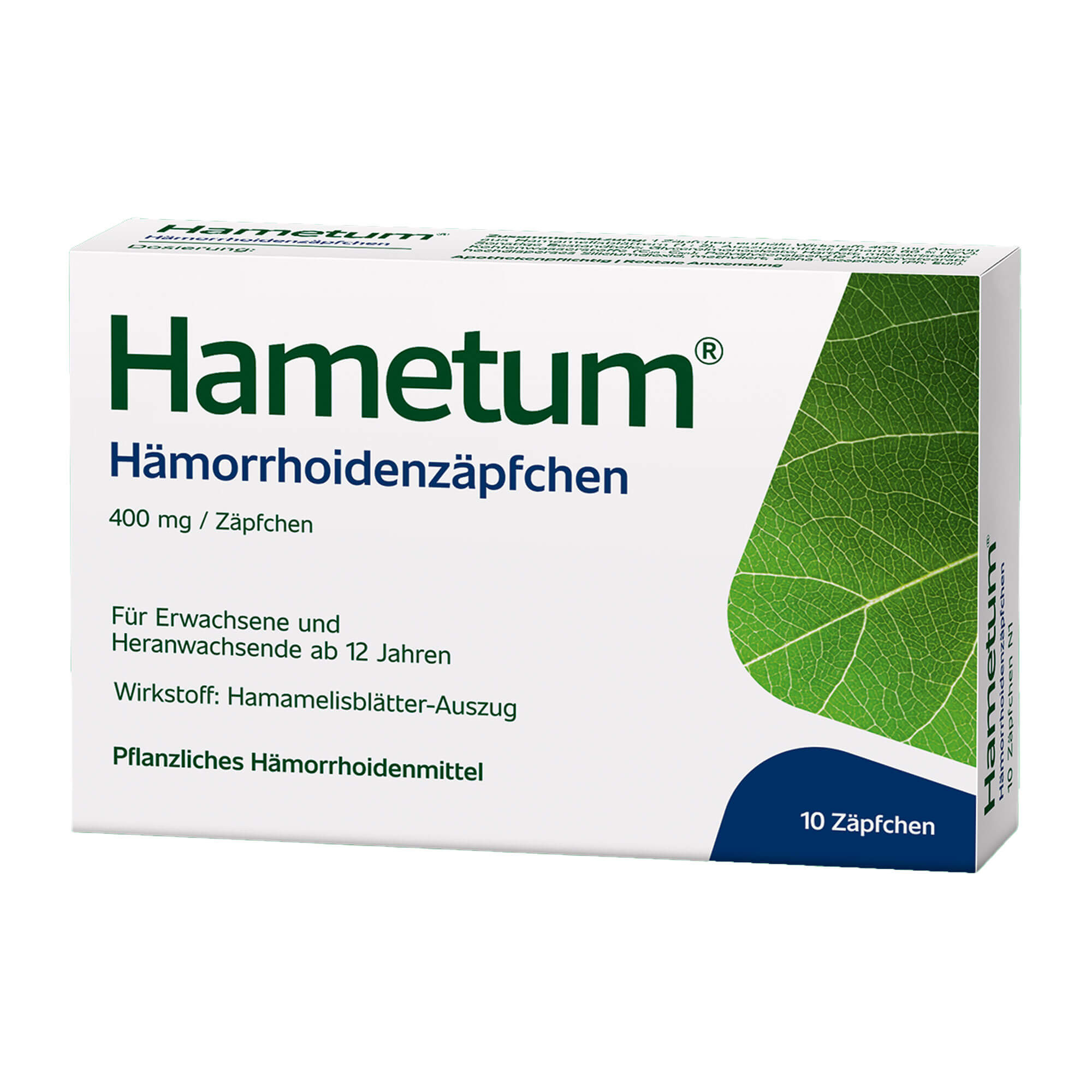 Pflanzliches Hämorrhoidenmittel. Für Erwachsene und Heranwachsende ab 12 Jahren.