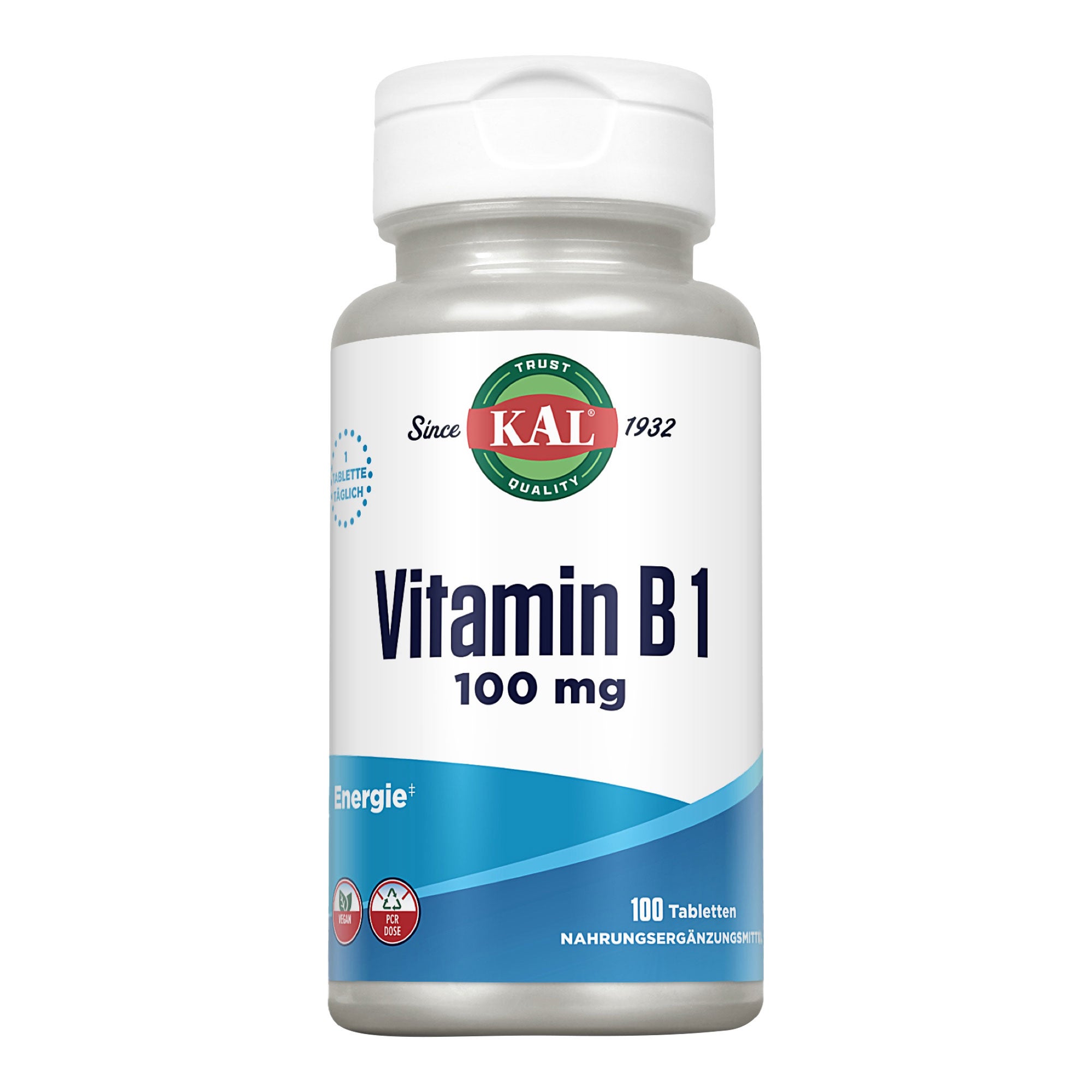 Nahrungsergänzungsmittel mit Vitamin B1.