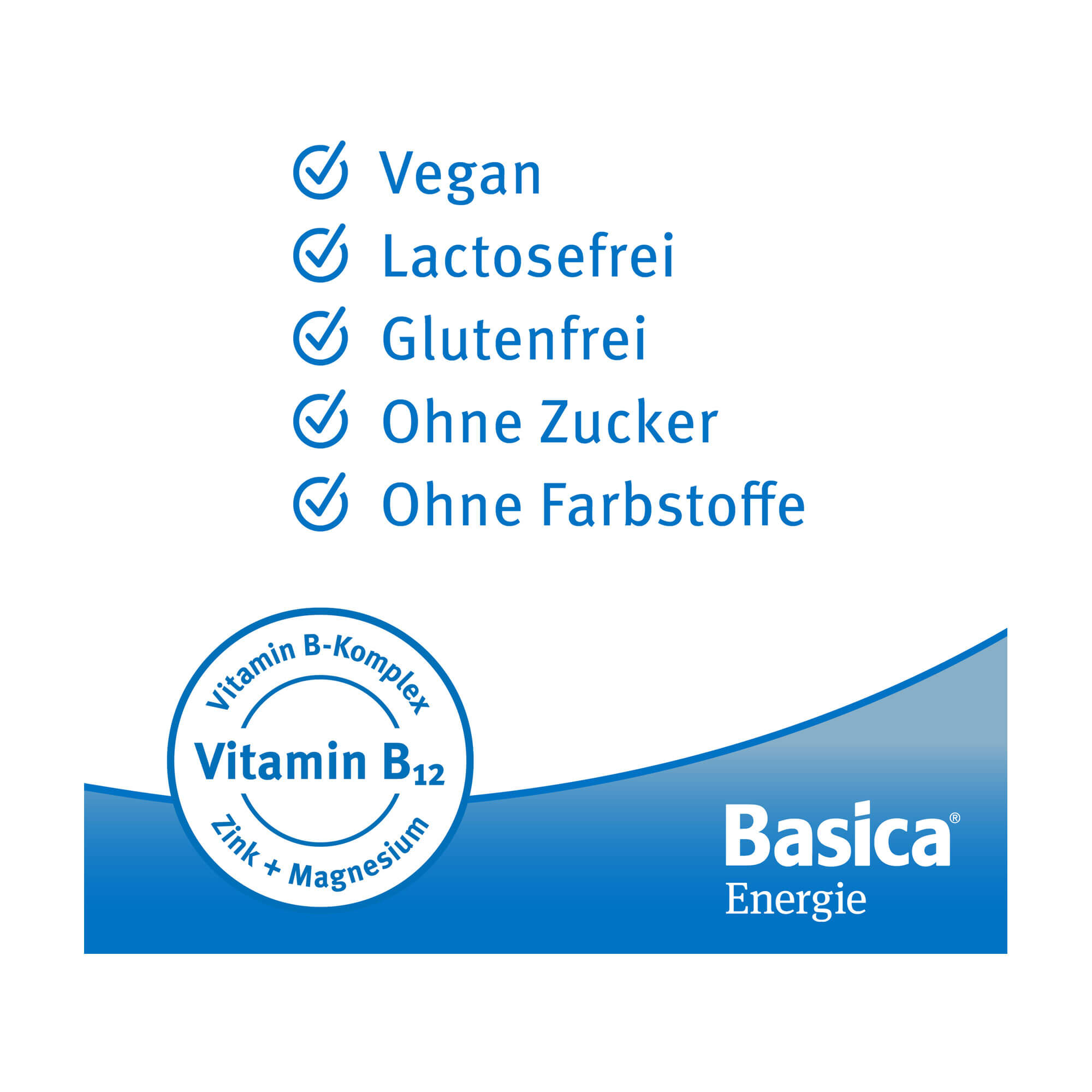 Grafik Basica Energie Kombipackung Trinkgranulat+Kapseln Produktvorteile