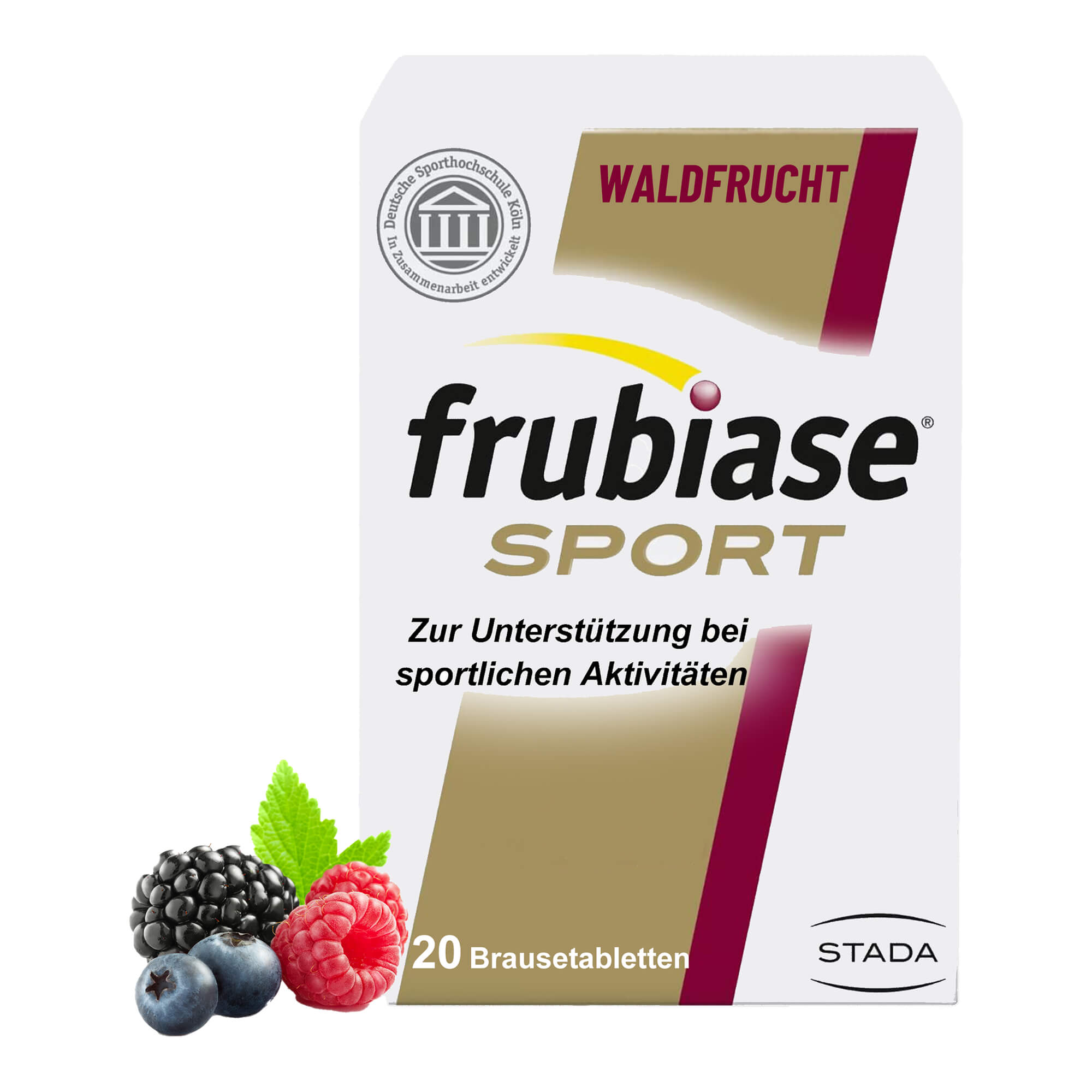 Nahrungsergänzungsmittel mit hochdosierten Mineralstoffen, Vitamine und Spurenelementen. Mit Waldfruchtgeschmack.