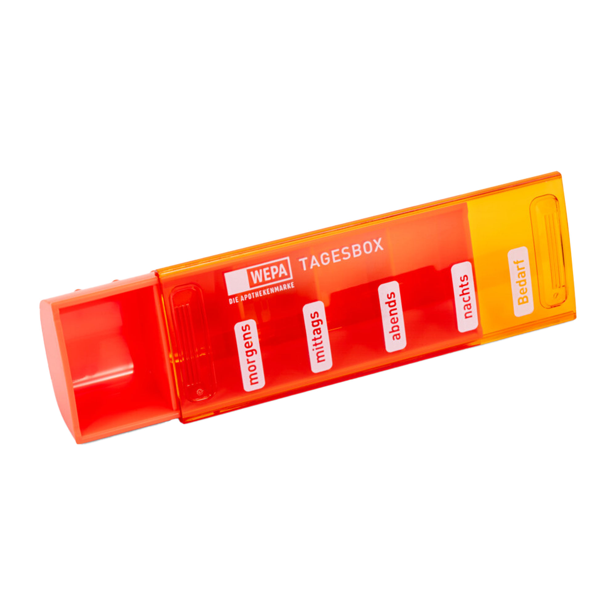 WEPA Tagesbox UV-Schutz+ geöffnet orange