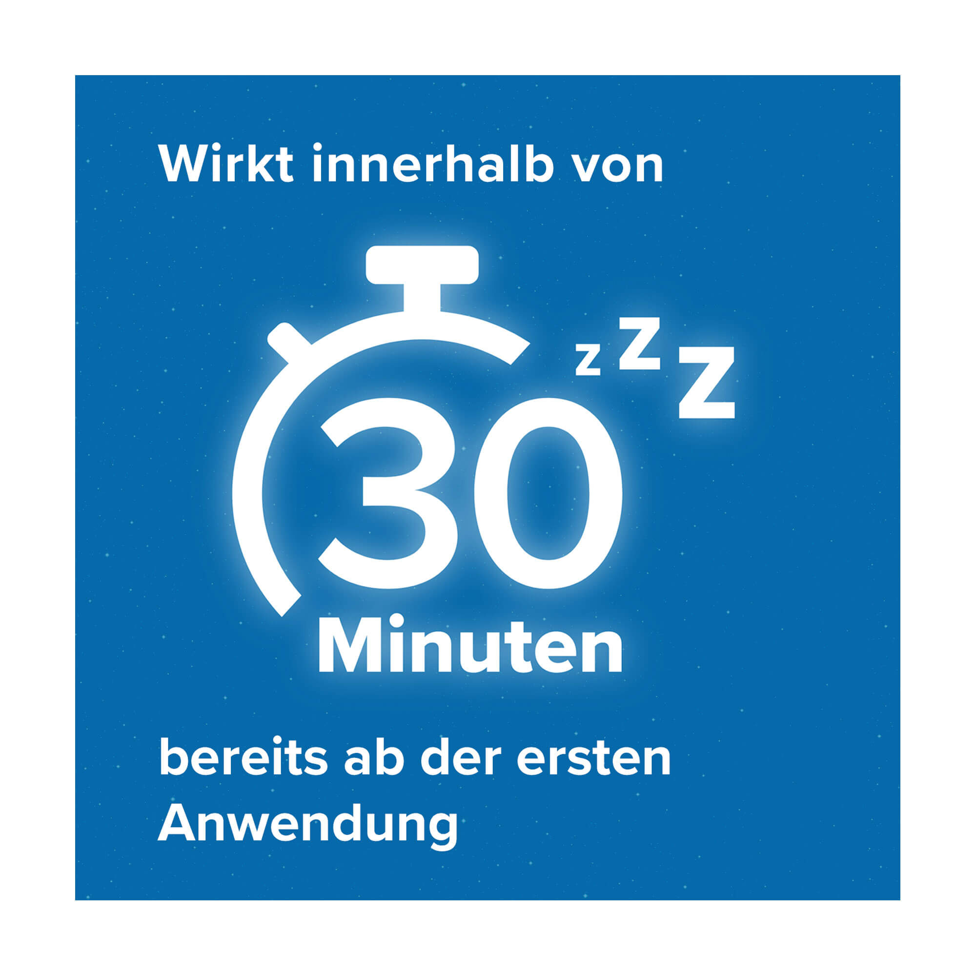 Grafik Hoggar Night Tabletten Wirkt innerhalb von 30 Minuten bereits ab der ersten Anwendung