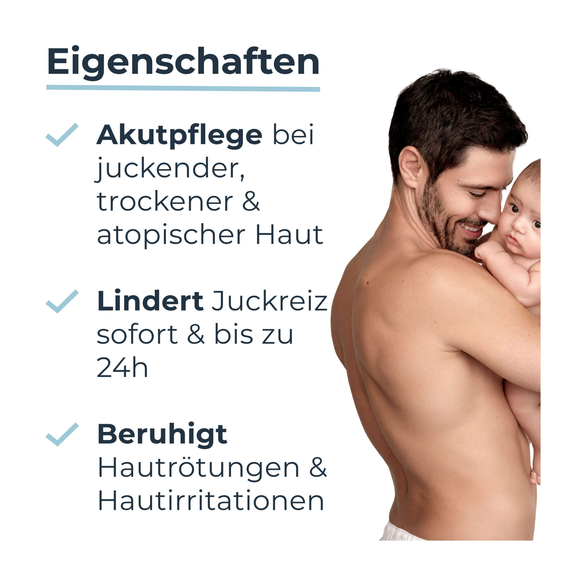 Grafik Eucerin AtopiControl Balsam Produkteigenschaften