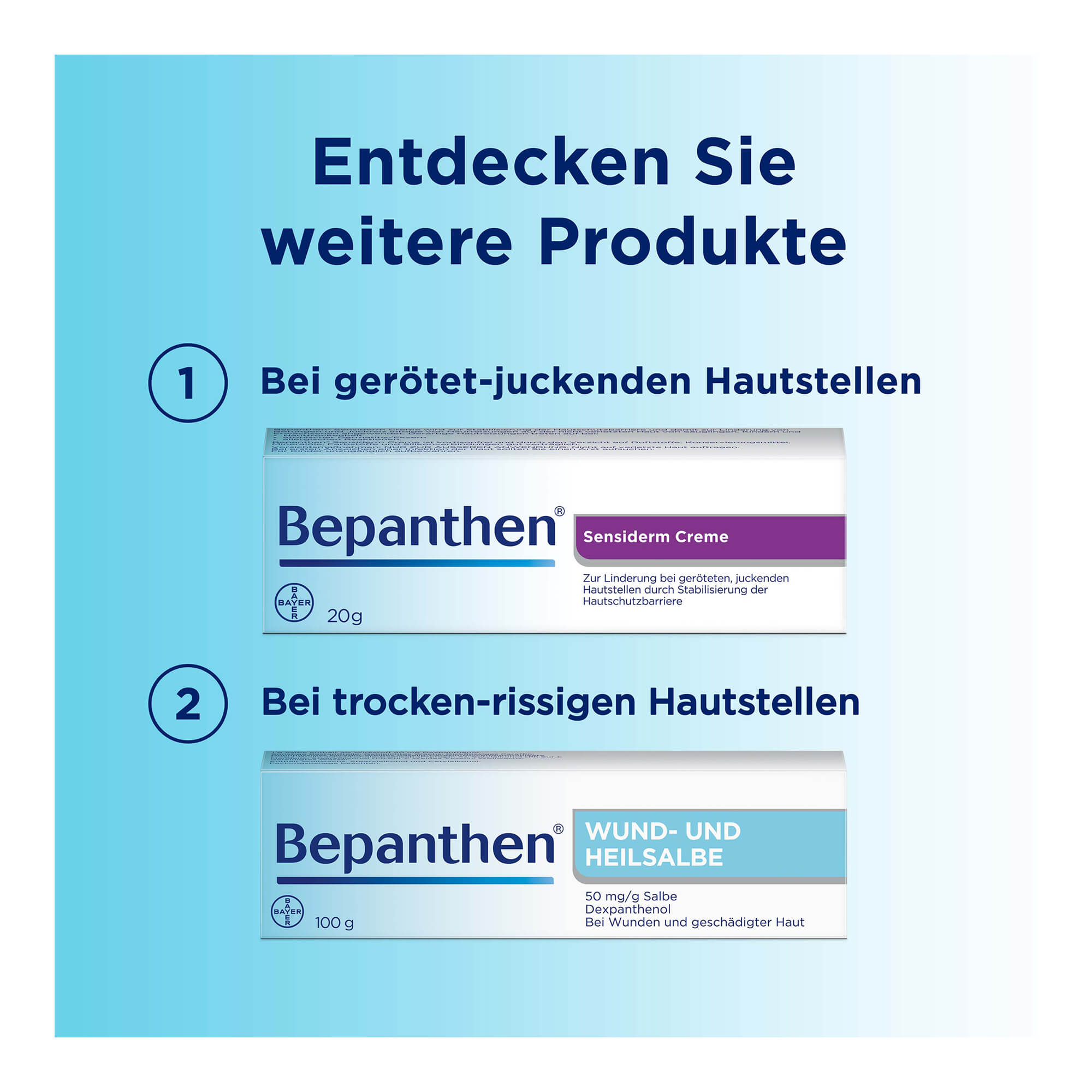 Grafik Bepanthen Weitere Produkte