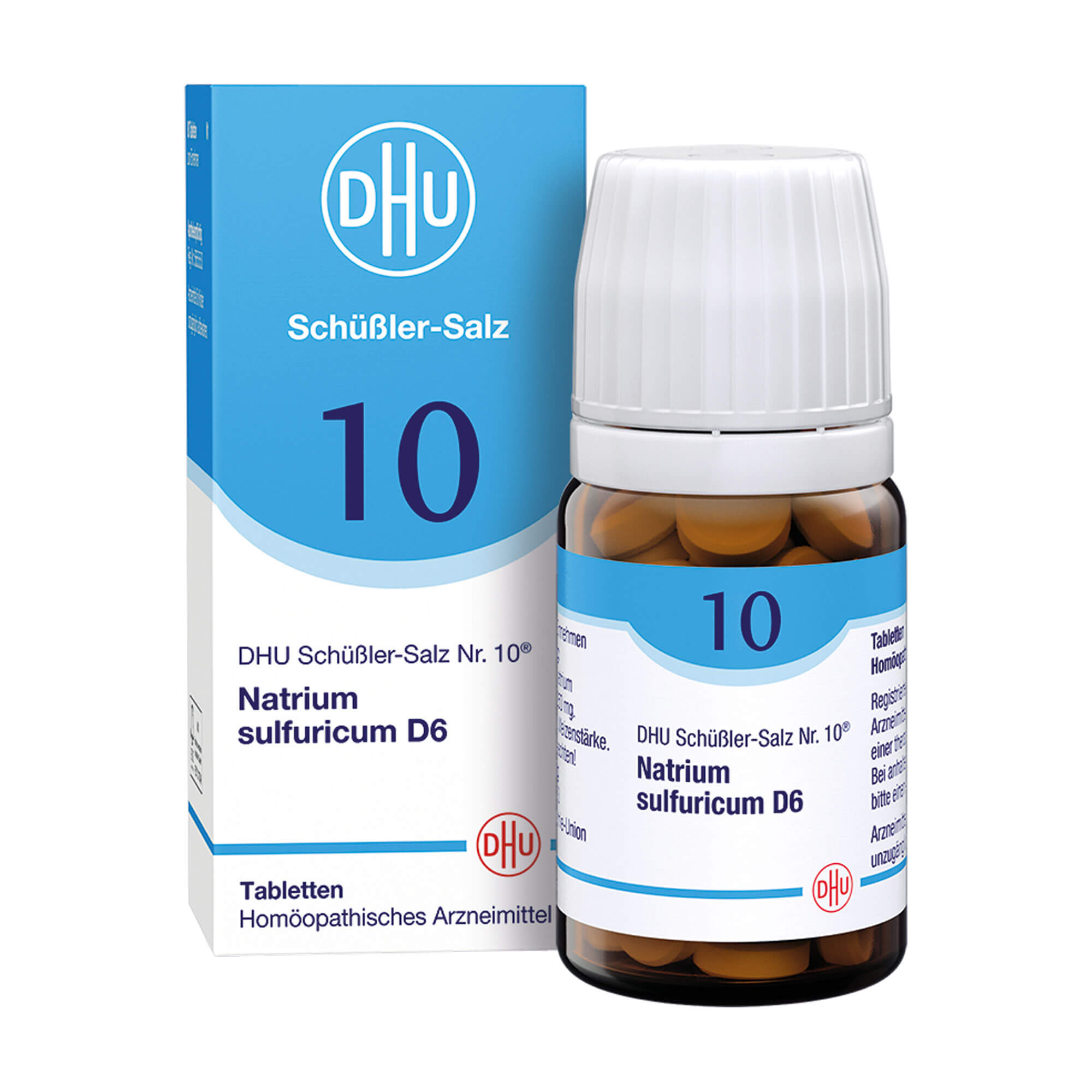 Homöopathisches Arzneimittel mit Natrium sulfuricum Trit. D6.