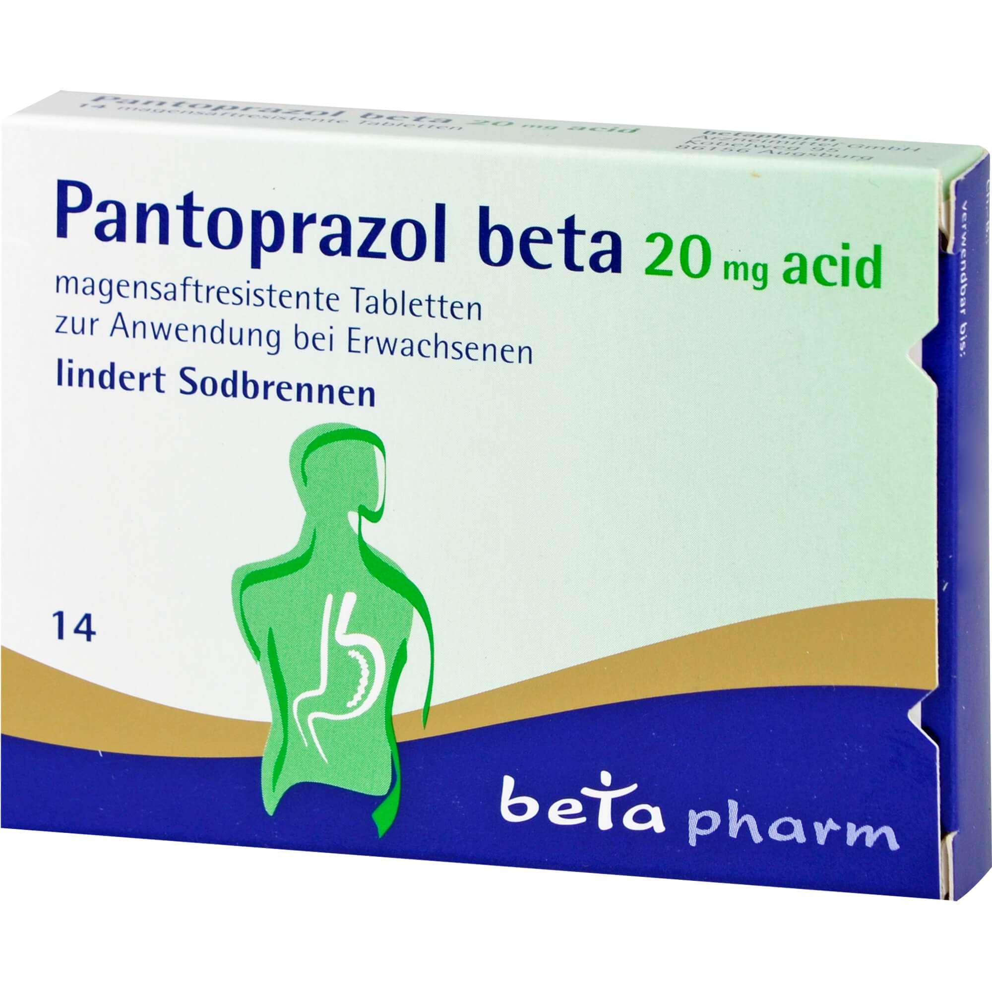 PANTOPRAZOL BETA 20MG ACID, 14 St ArzneimittelDatenbank