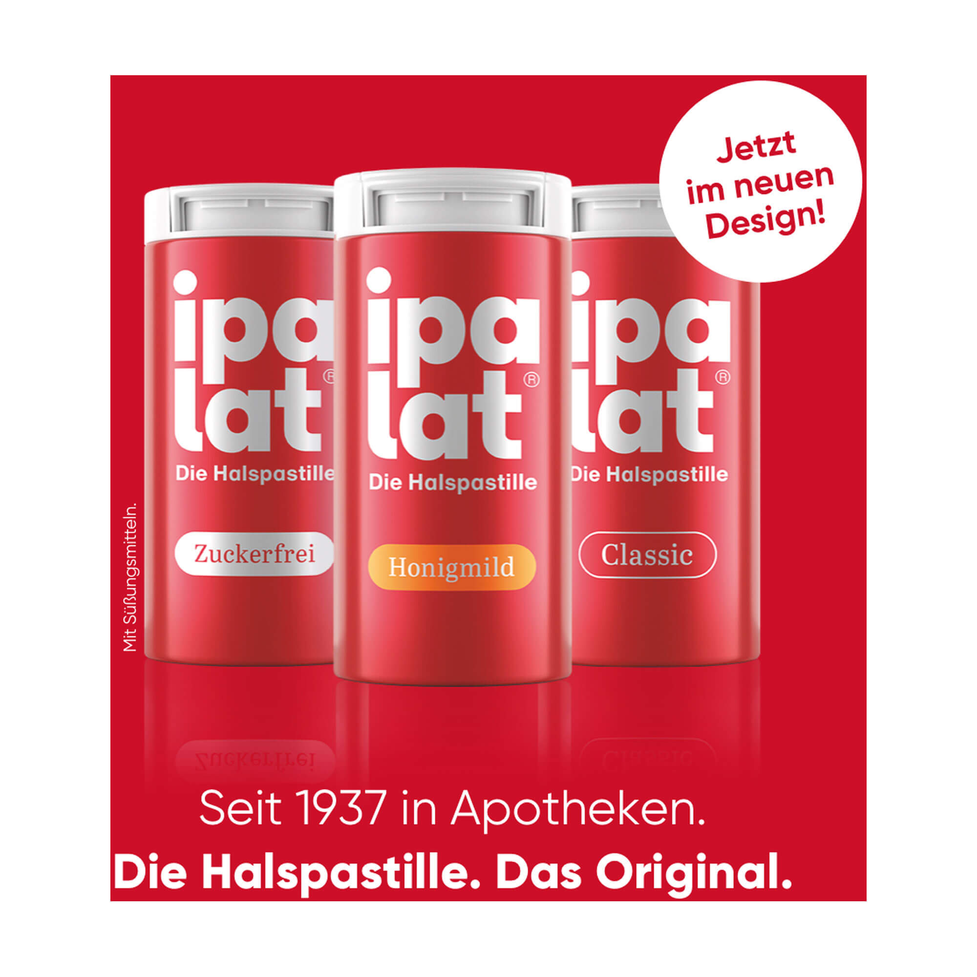 Grafik ipalat Halspastillen Produktsortiment