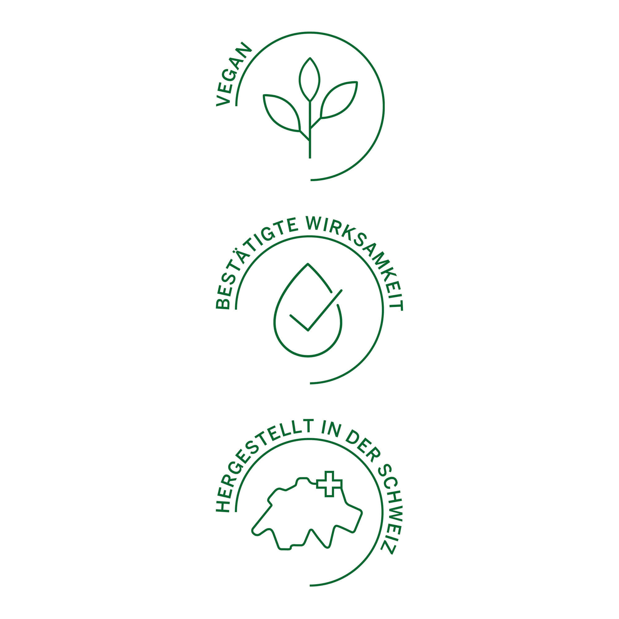 Grafik Rausch Vital Kapseln mit Schweizer Kräutern Vegan. Bestätigte Wirksamkeit. Hergestellt in der Schweiz