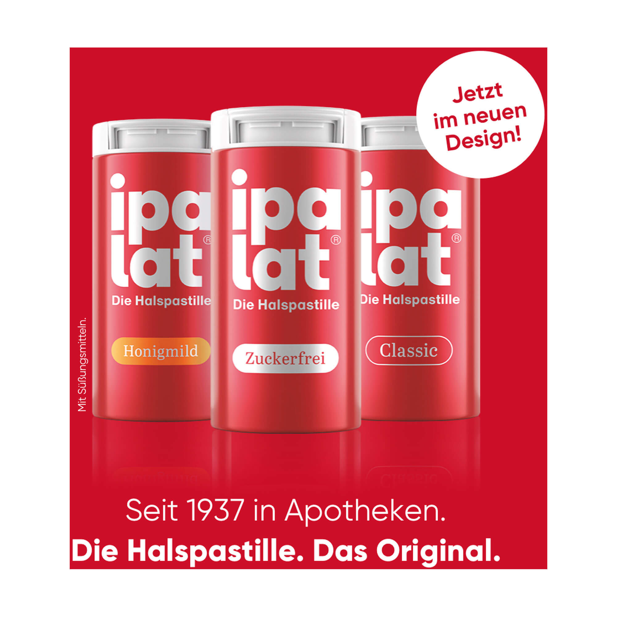 Grafik Ipalat Halspastillen Produktsortiment