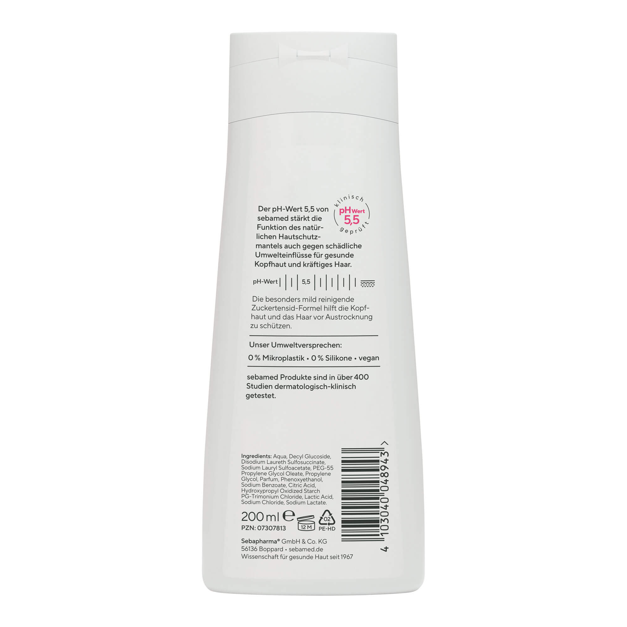 Sebamed Every-Day Shampoo Packungsrückseite