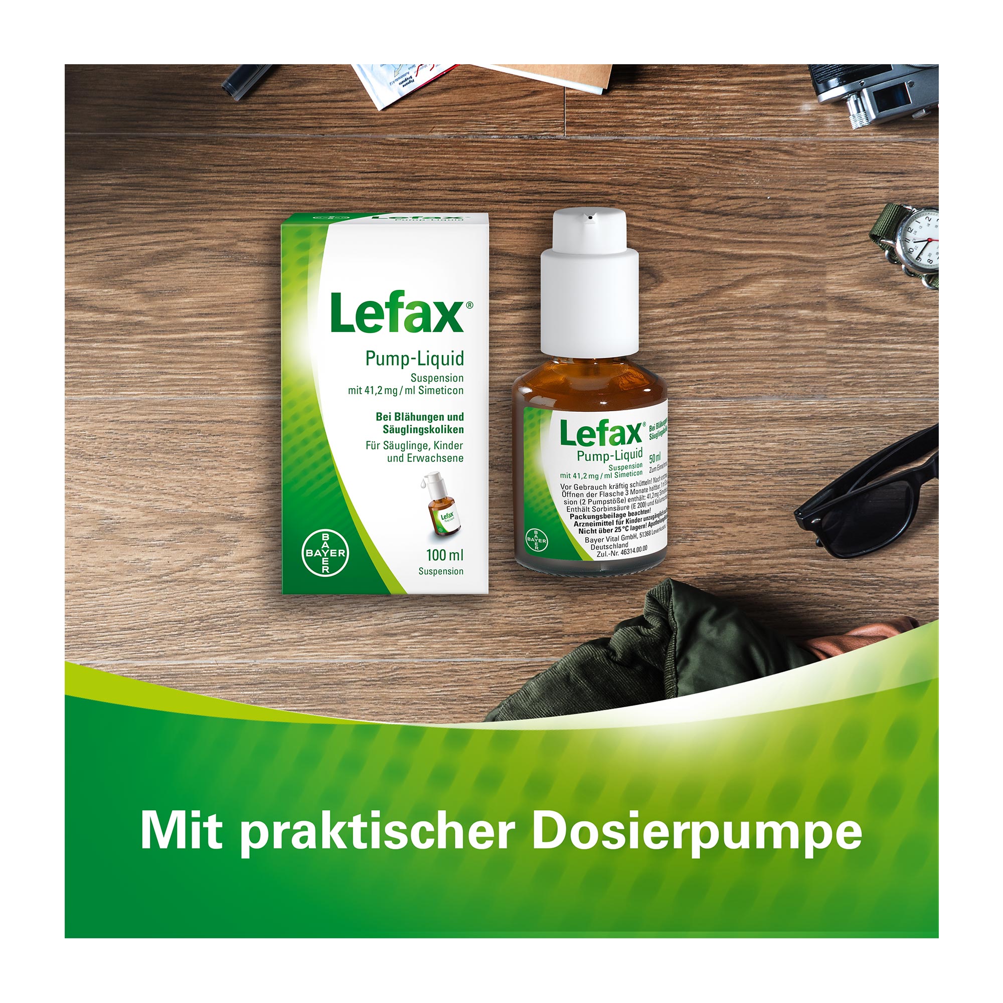 Grafik Lefax Pump Liquid mit praktischer Dosierpumpe