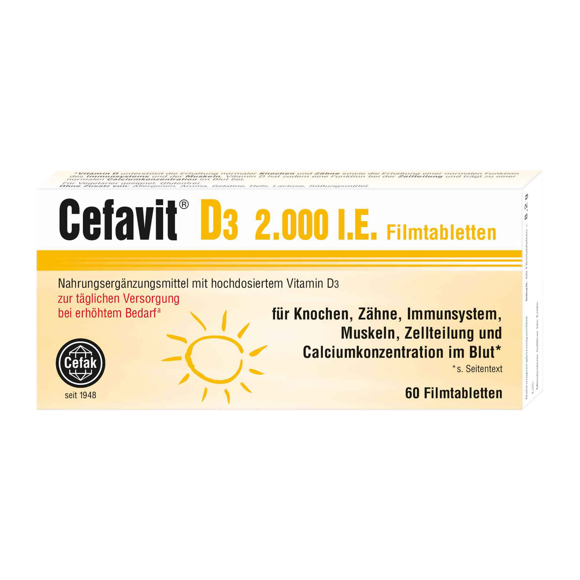 Nahrungsergänzungsmittel mit hochdosiertem Vitamin D3.