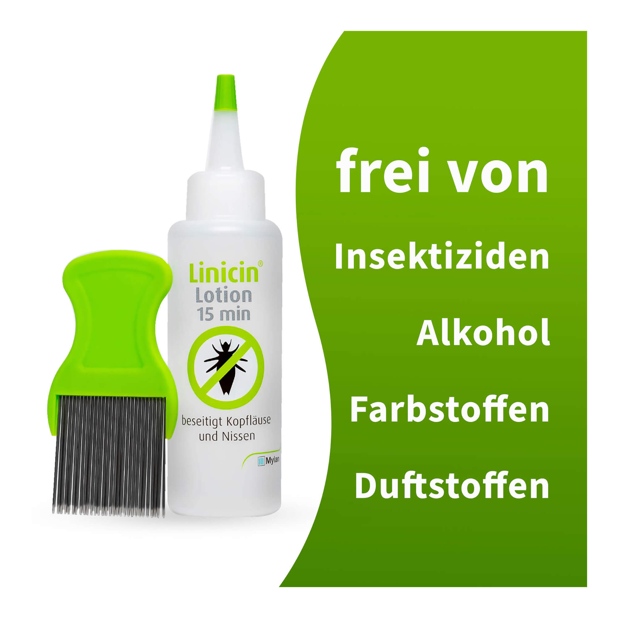 Linicin Lotion 15 Min mit Läusekamm