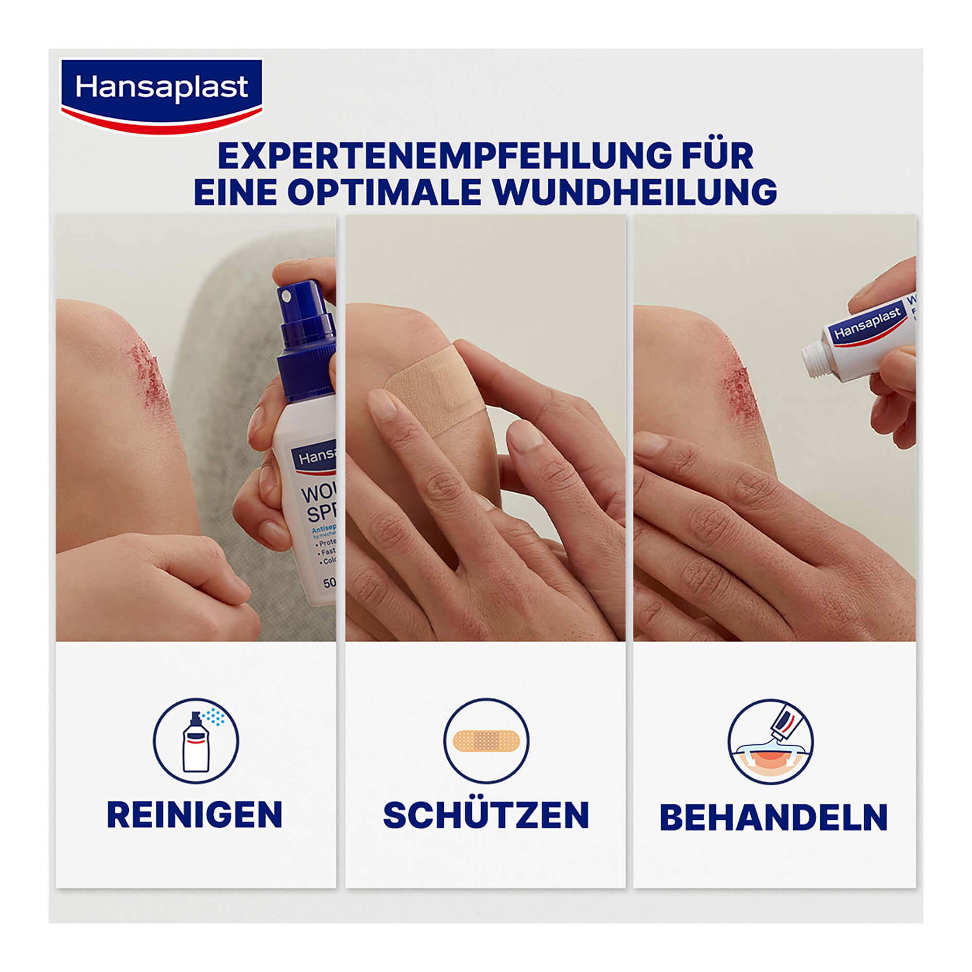 Grafik Hansaplast Soft Strips 1,9x7,2 cm Expertenempfehlung für eine optimale Wundheilung