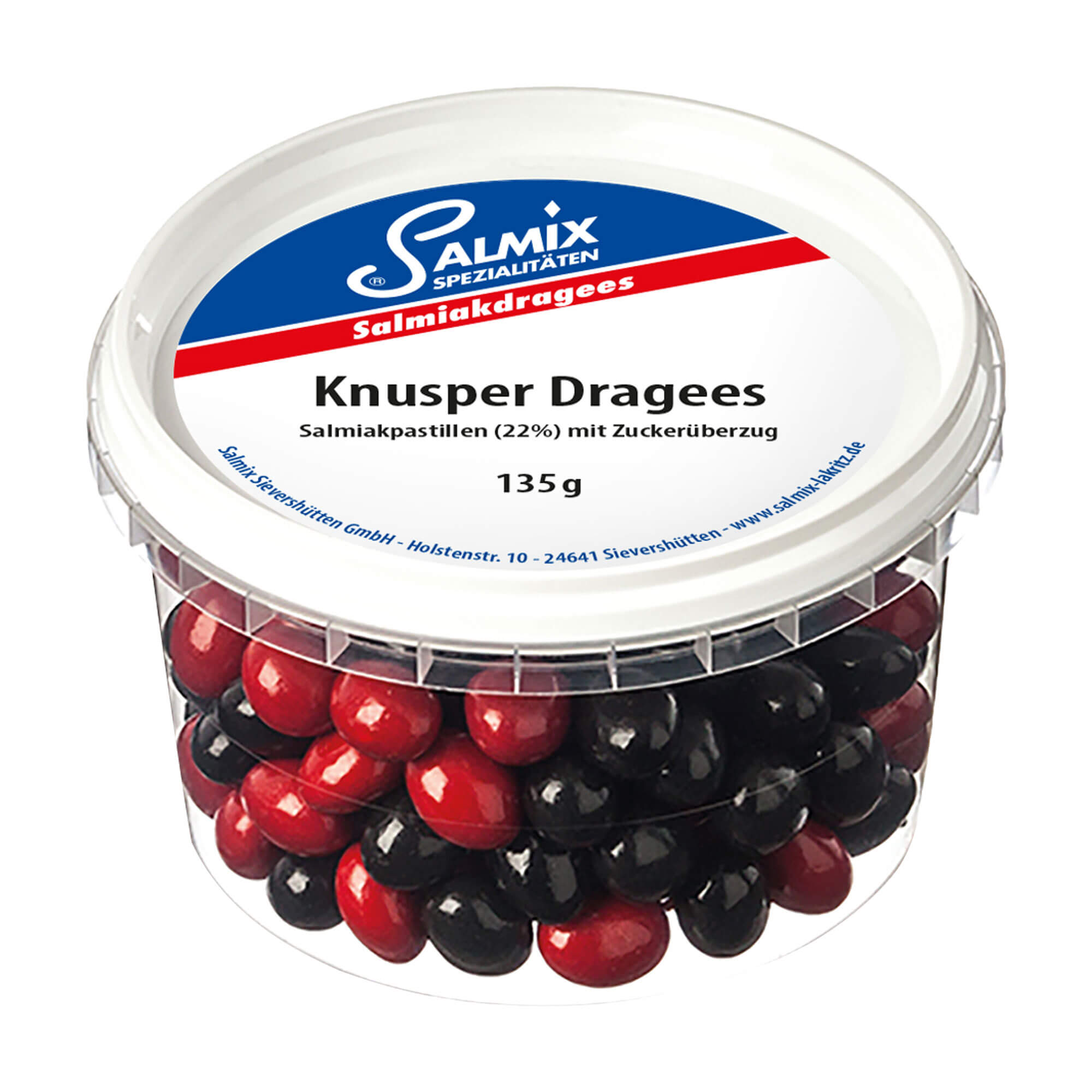 Dragees mit Salmiakkern umhüllt von Zuckerguss.